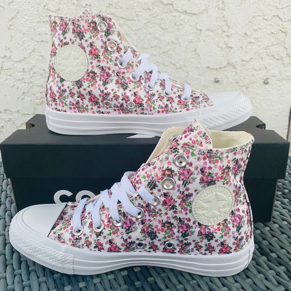 floral high tops